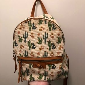 Cactus patterned mini backpack